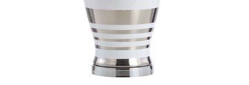 Zilar Striped 28.75" Ceramic/Iron Classic Modern LED Table Lamp - JONATHAN Y